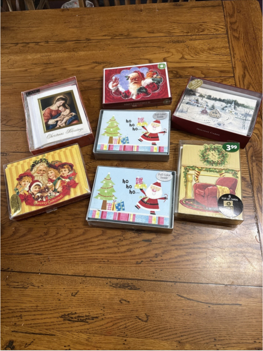 Vintage 80s/90s Christmas Holiday Gift Tags Lot of 7 Unused Cards